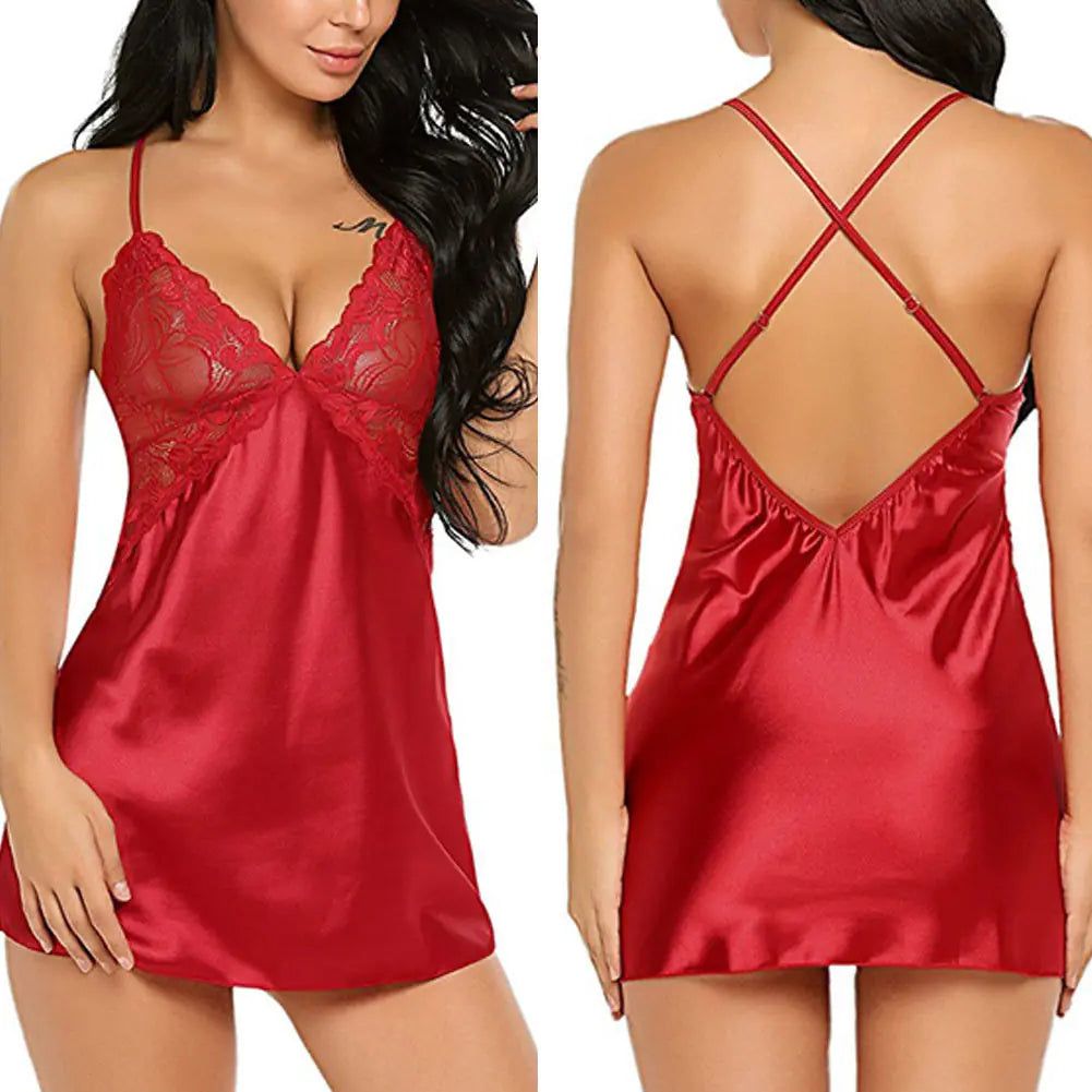 5 - Color Set of Sexy Night Dress Lingerie - Alex's Store - Pack of 5 Color Set - 