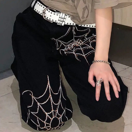 Spider Web Loose Trousers - For women
