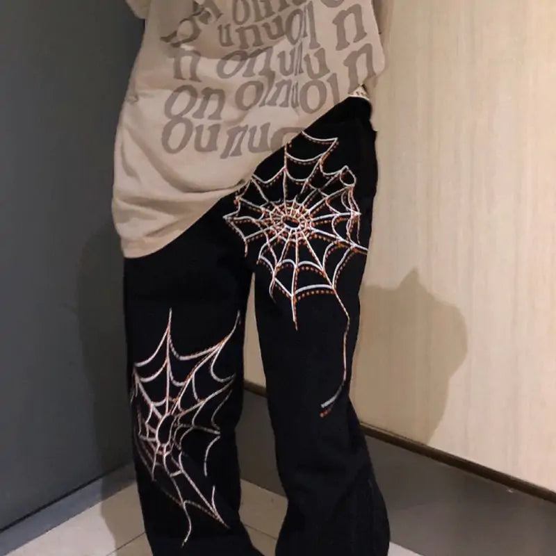 Spider Web Loose Trousers - For women