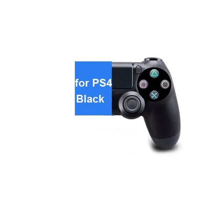 Bluetooth Wireless Gamepad for PS4 and PS3: Vibration Joystick - Alex's Store - Black - 