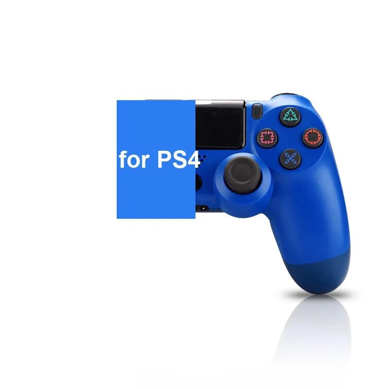 Bluetooth Wireless Gamepad for PS4 and PS3: Vibration Joystick - Alex's Store - Blue - 