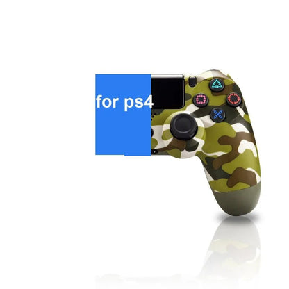 Bluetooth Wireless Gamepad for PS4 and PS3: Vibration Joystick - Alex's Store - Green Camouflage - 