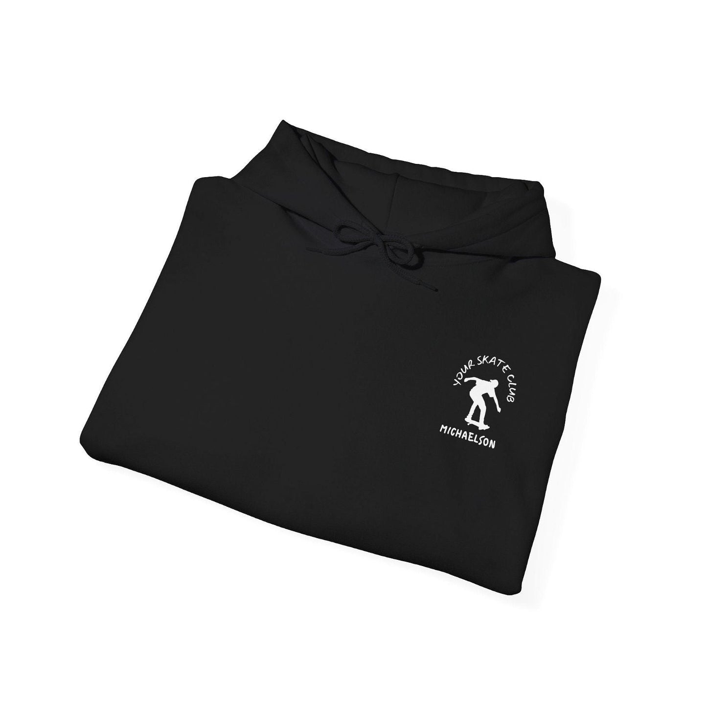 Customizable skater design - Skate club - Custom hooded sweatshirt - Unisex Blend™️ - Alex's Store - Black - 